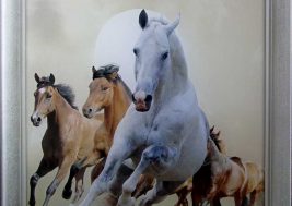 Картина на стекле Лошади